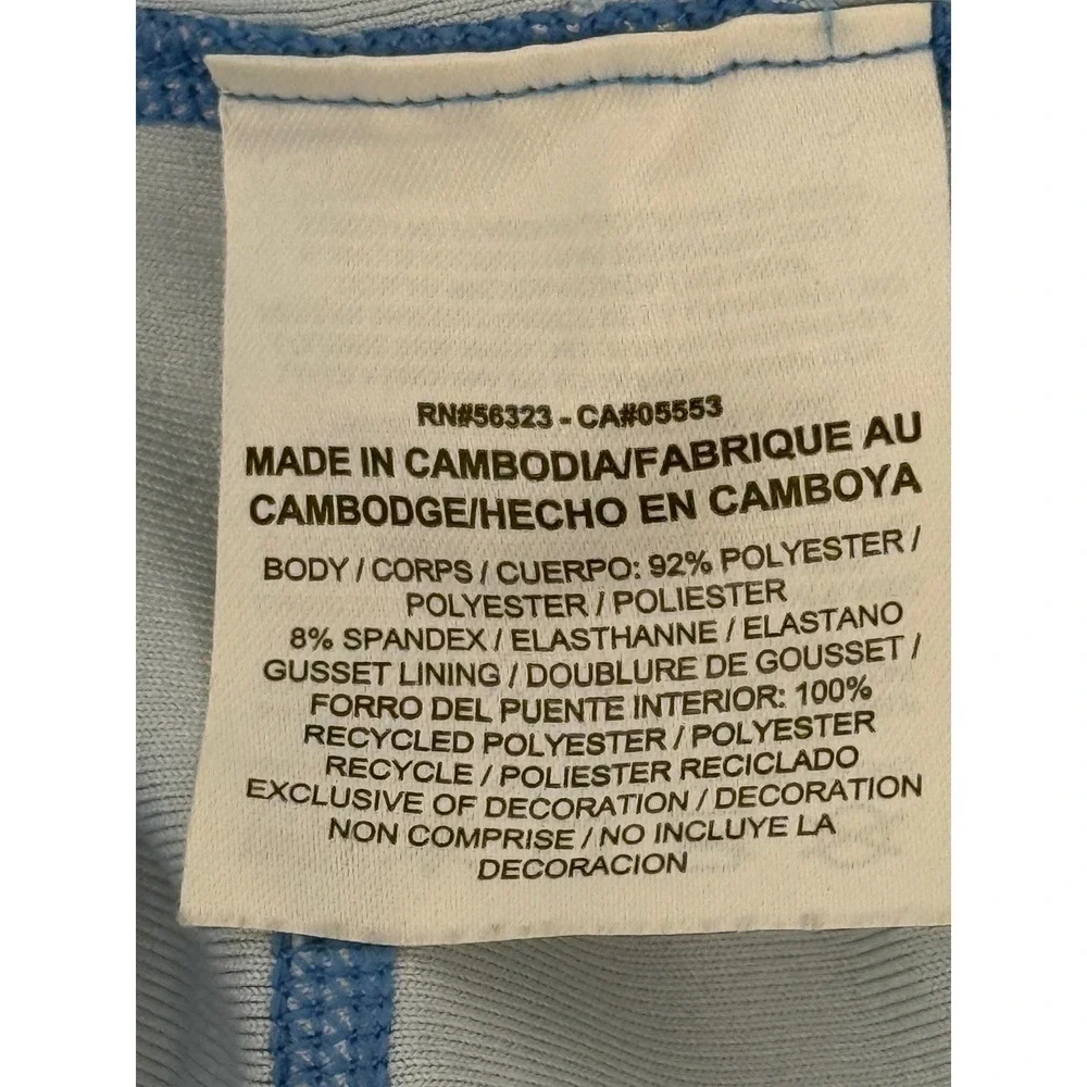 Nike‎ Dri-FIT Blue Marble Crackle Print Cropped Leggings Womens Pocket Sz L